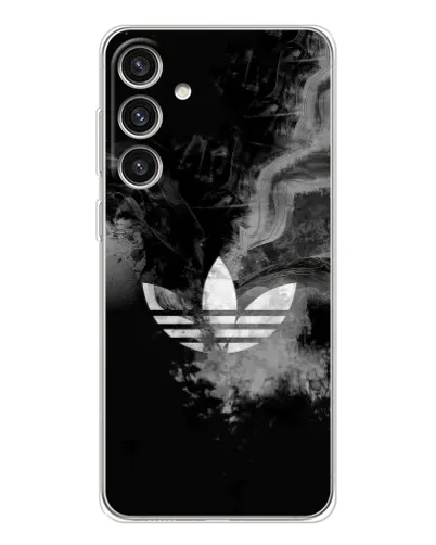 Чехол для Samsung Galaxy S25 Plus с картинкой «Абстрактный дым Adidas»