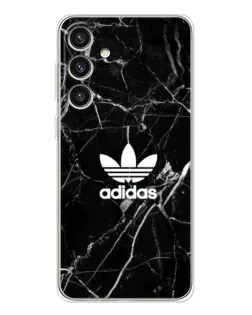 Чехол для Samsung Galaxy S25 Plus с картинкой «Белый мрамор Adidas»