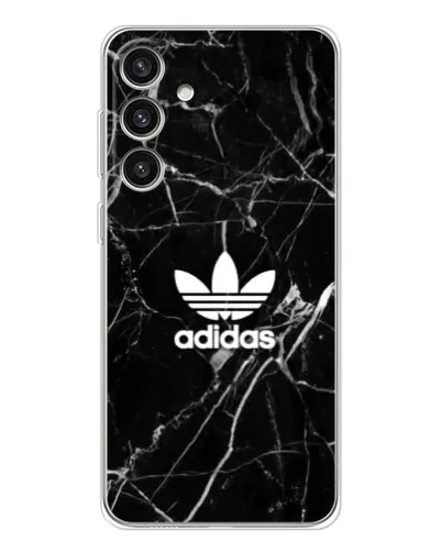 Чехол для Samsung Galaxy S25 Plus с картинкой «Белый мрамор Adidas»