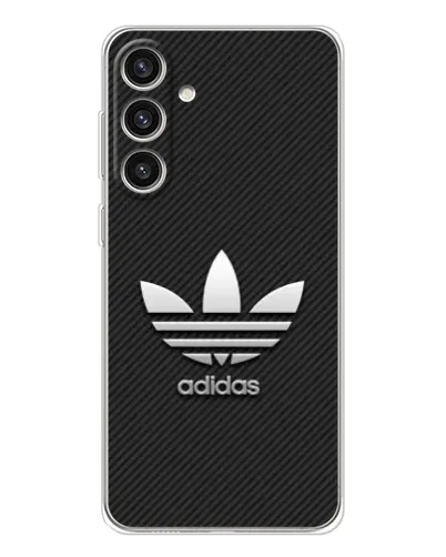 Чехол для Samsung Galaxy S25 Plus с картинкой «Adidas Карбоновая текстура»