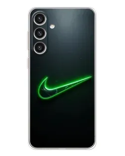 Чохол для Samsung Galaxy S25 Plus з картинкою «Неоновий контур Nike»