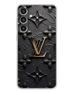 Чехол для Samsung Galaxy S25 Plus с картинкой «Кожаная текстура LV»