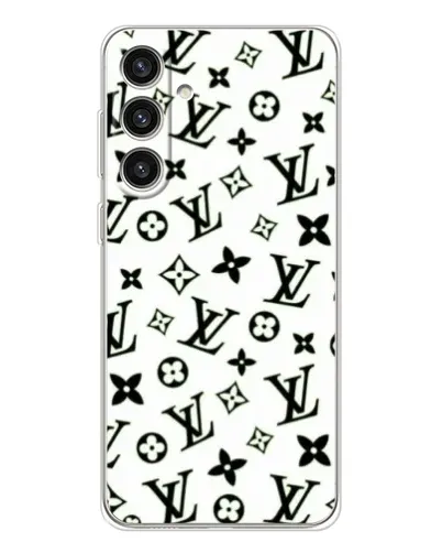 Чехол для Samsung Galaxy S25 Plus с картинкой «Монохромный хаос LV» Чехол для Samsung Galaxy S25 Plus с картинкой «Монохромный хаос LV»