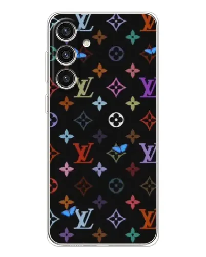 Чехол для Samsung Galaxy S25 Plus с картинкой «Цветная монограмма LV» Чехол для Samsung Galaxy S25 Plus с картинкой «Цветная монограмма LV»