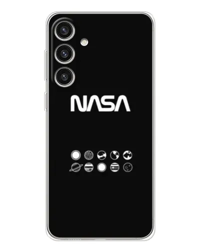 Чехол для Samsung Galaxy S25 Plus с картинкой «NASA — технический принт»