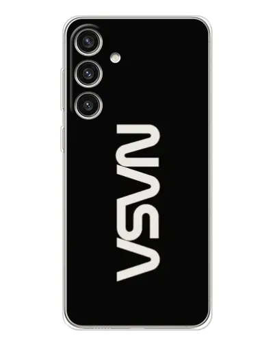 Чехол для Samsung Galaxy S25 Plus с картинкой «NASA — вертикальный логотип»