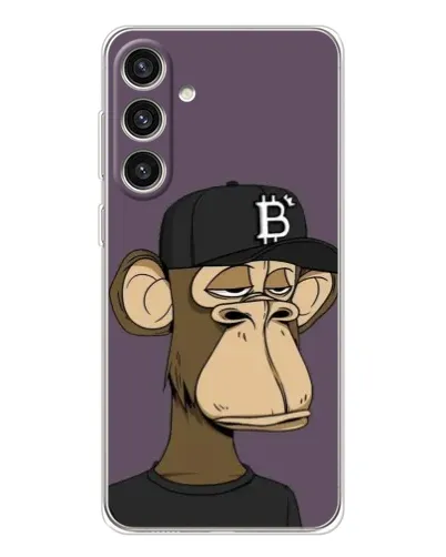 Чехол для Samsung Galaxy S25 Plus с картинкой «Bored Ape в кепке»