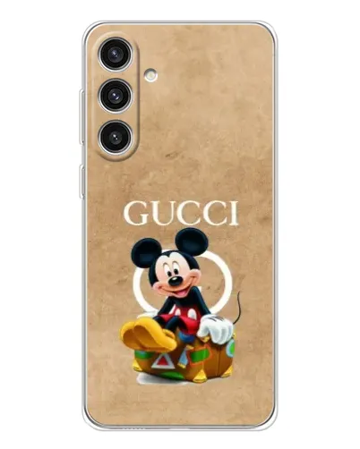 Чехол для Samsung Galaxy S25 Plus с картинкой «Микки Маус Gucci — крафт» Чехол для Samsung Galaxy S25 Plus с картинкой «Микки Маус Gucci — крафт»
