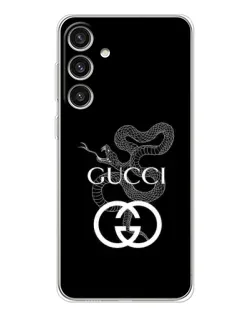 Чехол для Samsung Galaxy S25 Plus с картинкой «Gucci — серебряная змея»