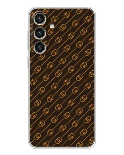 Чехол для Samsung Galaxy S25 Plus с картинкой «Gucci — золотые диагонали» Чехол для Samsung Galaxy S25 Plus с картинкой «Gucci — золотые диагонали»