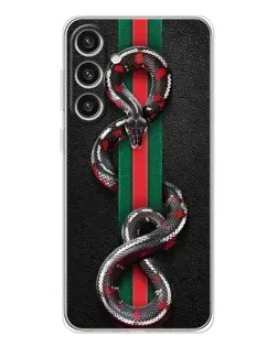 Чохол для Samsung Galaxy S25 Plus з картинкою «Gucci — змія на смузі» Чохол для Samsung Galaxy S25 Plus з картинкою «Gucci — змія на смузі»