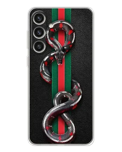 Чохол для Samsung Galaxy S25 Plus з картинкою «Gucci — змія на смузі» Чохол для Samsung Galaxy S25 Plus з картинкою «Gucci — змія на смузі»