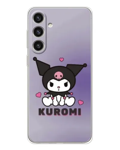 Чехол для Samsung Galaxy S25 Plus с картинкой «Kuromi — фиолетовый арт»