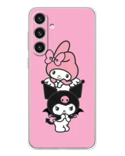 Чехол для Samsung Galaxy S25 Plus с картинкой «My Melody и Kuromi»
