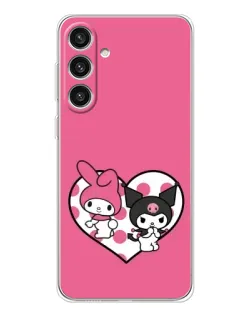 Чехол для Samsung Galaxy S25 Plus с картинкой «Kuromi и My Melody»