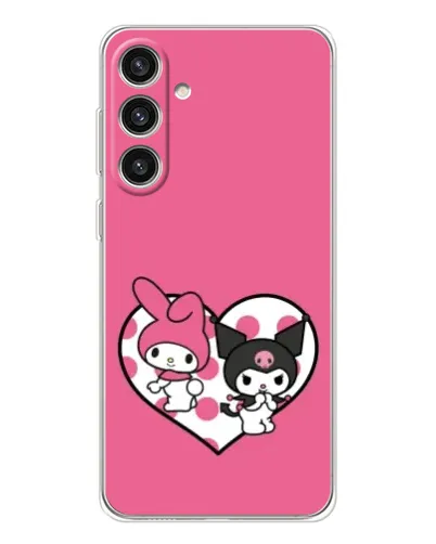 Чехол для Samsung Galaxy S25 Plus с картинкой «Kuromi и My Melody»