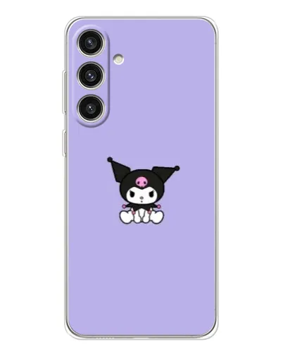 Чехол для Samsung Galaxy S25 Plus с картинкой «Kuromi — фиолетовый минимализм»
