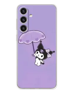 Чехол для Samsung Galaxy S25 Plus с картинкой «Kuromi с зонтиком»
