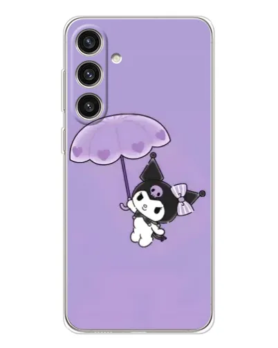 Чехол для Samsung Galaxy S25 Plus с картинкой «Kuromi с зонтиком»