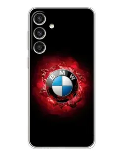 Чехол для Samsung Galaxy S25 Plus с картинкой «Логотип BMW — вспышка»