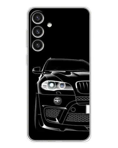 Чехол для Samsung Galaxy S25 Plus с картинкой «Темный силуэт BMW»