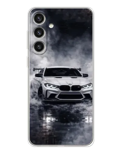 Чехол для Samsung Galaxy S25 Plus с картинкой «BMW сквозь туман»