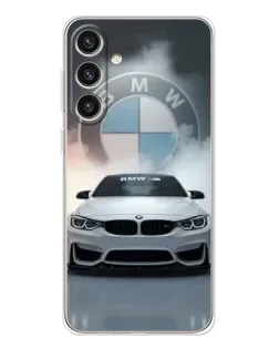 Чохол для Samsung Galaxy S25 Plus з картинкою «BMW в білому диму»