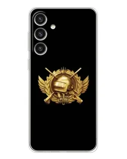 Чехол для Samsung Galaxy S25 Plus с картинкой «PUBG — оранжевый градиент»