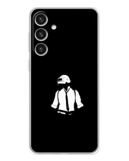 Чехол для Samsung Galaxy S25 Plus с картинкой «PUBG — белый шлем»