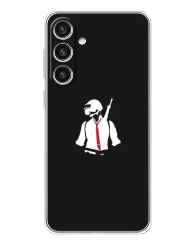 Чехол для Samsung Galaxy S25 Plus с картинкой «PUBG — силуэт воина» Чехол для Samsung Galaxy S25 Plus с картинкой «PUBG — силуэт воина»