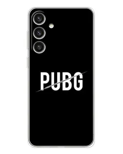 Чехол для Samsung Galaxy S25 Plus с картинкой «PUBG — белый логотип»