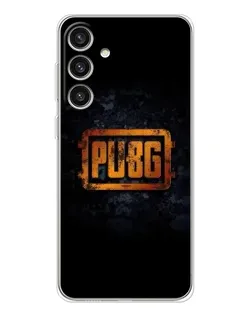 Чехол для Samsung Galaxy S25 Plus с картинкой «PUBG — золотой логотип»