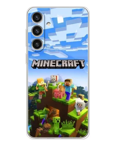 Чехол для Samsung Galaxy S25 Plus с картинкой «Minecraft классический мир»