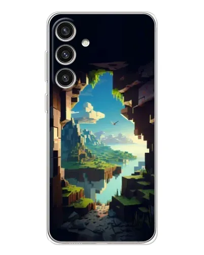 Чехол для Samsung Galaxy S25 Plus с картинкой «Вид из пещеры»