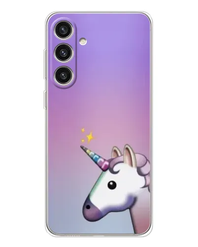 Чехол для Samsung Galaxy S25 Plus с картинкой «Единорог градиент» Чехол для Samsung Galaxy S25 Plus с картинкой «Единорог градиент»
