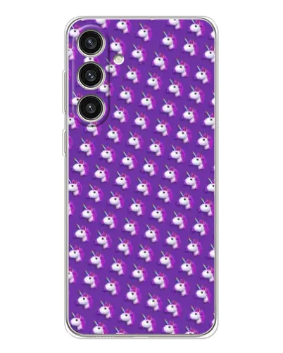 Чехол для Samsung Galaxy S25 Plus с картинкой «Единороги на фиолетовом» Чехол для Samsung Galaxy S25 Plus с картинкой «Единороги на фиолетовом»