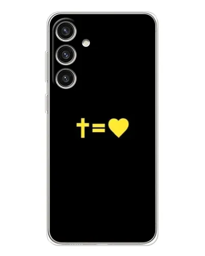 Чехол для Samsung Galaxy S25 Plus с картинкой «Сердце и Крест»