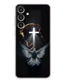 Чехол для Samsung Galaxy S25 Plus с картинкой «Голубь и Свет»