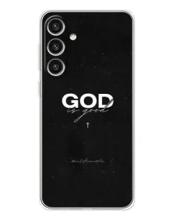 Чехол для Samsung Galaxy S25 Plus с картинкой «GOD — Бог над всем»