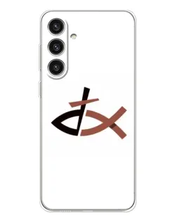 Чехол для Samsung Galaxy S25 Plus с картинкой «Рыба и крест»