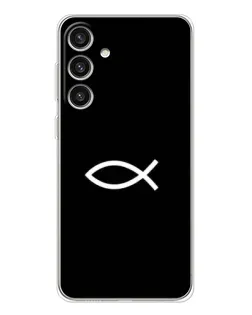 Чехол для Samsung Galaxy S25 Plus с картинкой «Символ рыбы Jesus»