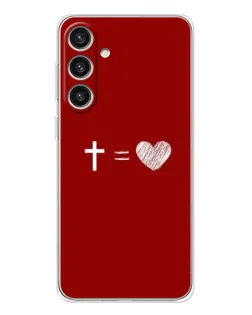Чехол для Samsung Galaxy S25 Plus с картинкой «Уравнение любви»