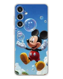 Чехол для Samsung Galaxy S25 Plus с картинкой «Mickey и мыльные пузыри»