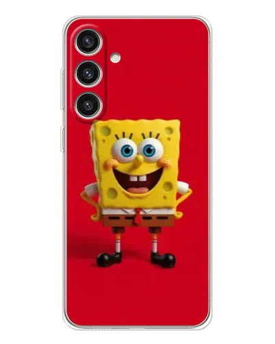 Чохол для Samsung Galaxy S25 Plus з картинкою «Спанч Боб на червоному» Чохол для Samsung Galaxy S25 Plus з картинкою «Спанч Боб на червоному»