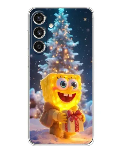 Чохол для Samsung Galaxy S25 Plus з картинкою «Різдвяний Спанч Боб» Чохол для Samsung Galaxy S25 Plus з картинкою «Різдвяний Спанч Боб»