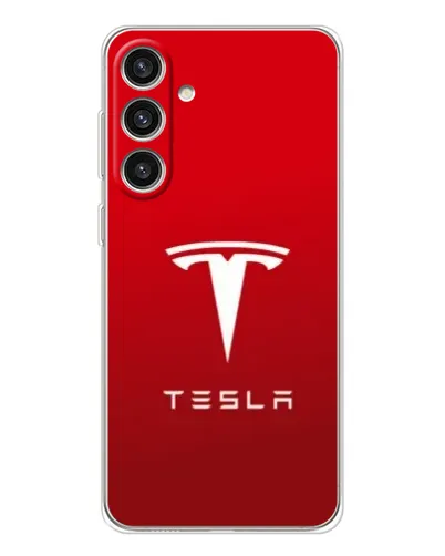 Чехол для Samsung Galaxy S25 Plus с картинкой «Tesla Red Classic»