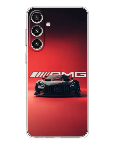 Чехол для Samsung Galaxy S25 Plus с картинкой «Mercedes AMG — красная линия»