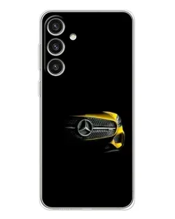 Чехол для Samsung Galaxy S25 Plus с картинкой «Mercedes — ретро стиль»
