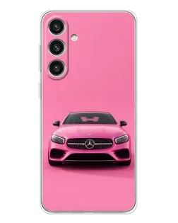 Чохол для Samsung Galaxy S25 Plus з картинкою «Рожевий Mercedes AMG»