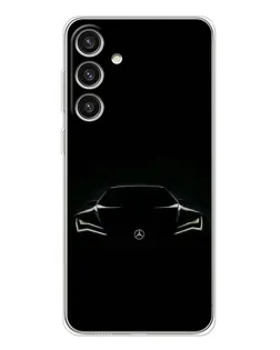 Чохол для Samsung Galaxy S25 Plus з картинкою «Mercedes — силует авто»